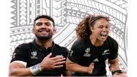 Ardie Savea, left, and Ruby Tui will receive top honours at the Pasifika Rugby Hall of Fame&#039;s Most Influential Players in the World. Photo: RNZ Pacific