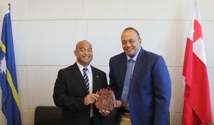 Prime Minister, Hon. Hu’akavameiliku met President of the Republic of Nauru H.E. David Adeang,