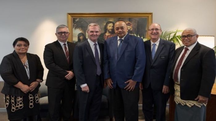 Prime Minister meets LDS Pacific Area Presidency in New Zealand