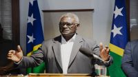 Solomon Islands incumbent prime minister Manasseh Sogavare 