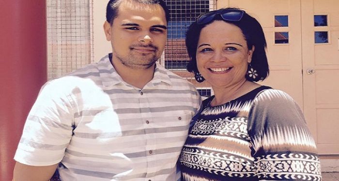 Tupou Tongaliuaki Filo’aulo Aleamotu’a mo 'ene Fine'eiki Mele Simiki Aleamotu'a 'i tu'a he Fakamaau'anga Lahi 'i Tisema 2015