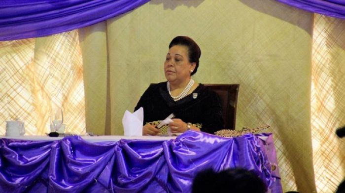 Queen Nanasipau'u at the prayer breakfast