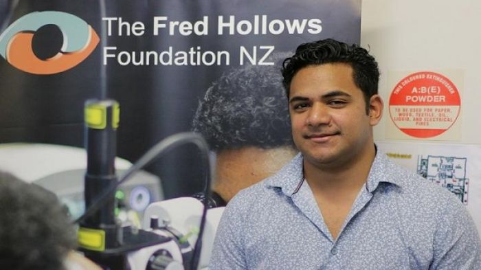 Tongan doctor, Antonio Taufaeteau, who is studying at the Pacific Eye Institute Photo: RNZ Pacific / Koro Vaka'uta