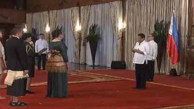 HRH Princess Latufuipeka Tuku’aho presented her credentials to President Duterte of the Philippines